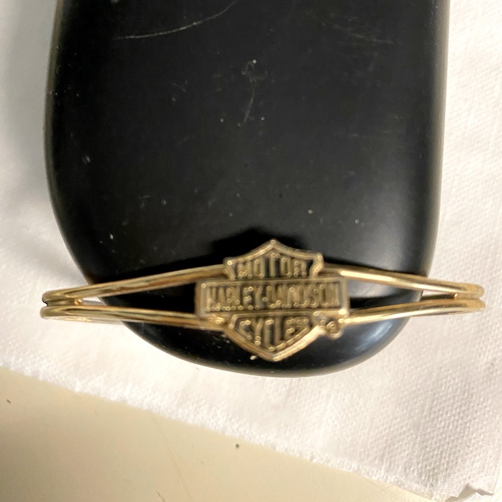 Harley Davidson bracelet. Gold plated